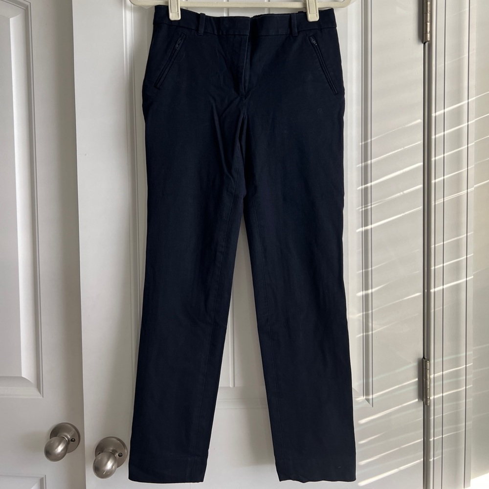 J.Crew Dark Blue Stretch Trousers
